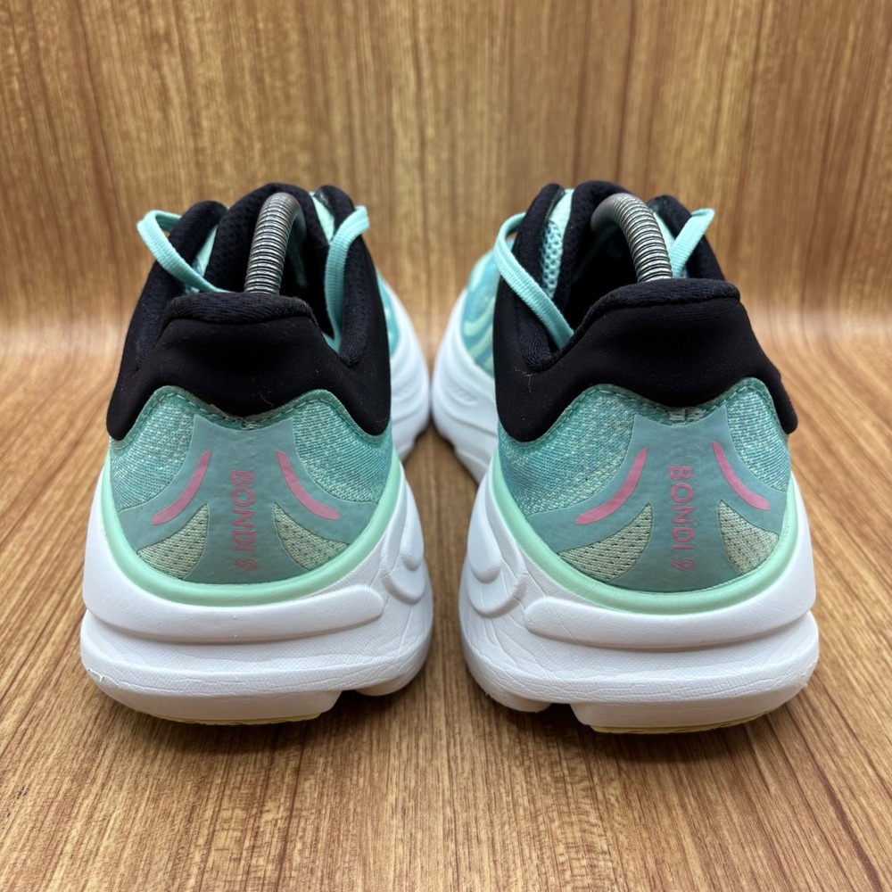 Hoka Bondi 9 Running Shoes Women's 10 B Aqua Pink 1127952 Sneakers - Picture 4 of 8